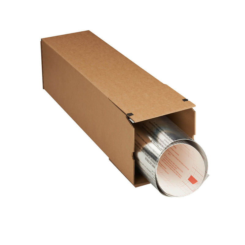 Brown Kraft Corrugated Mailing Tubes for Shipping, Packing, Moving and Storage