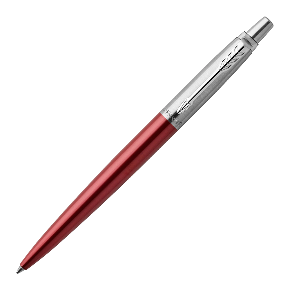NEW Parker Jotter Premium Colored Stainless Steel Body CT Ballpoint Pen - Kensington Red