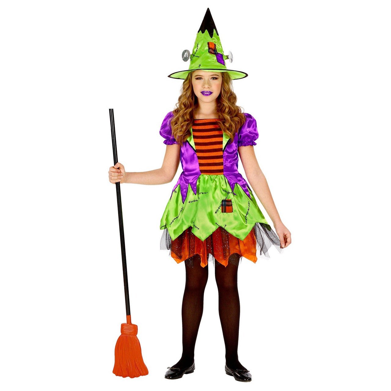 NEW W WIDMANN MILANO Party Fashion Kids Costume Monster Witch NEW W WIDMANN MILANO Party Fashion Kids Costume Monster Witch