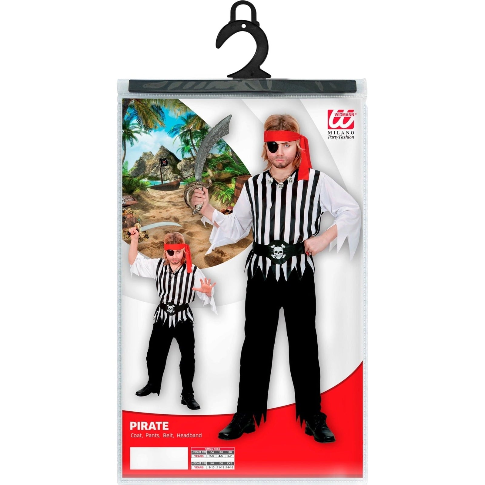 NEW W WIDMANN MILANO Party Fashion Kids Costume Pirate NEW W WIDMANN MILANO Party Fashion Kids Costume Pirate