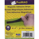 ProMag Magnetic Adhesive Strips 12.7 mm x 101.6 mm - Pack of 18