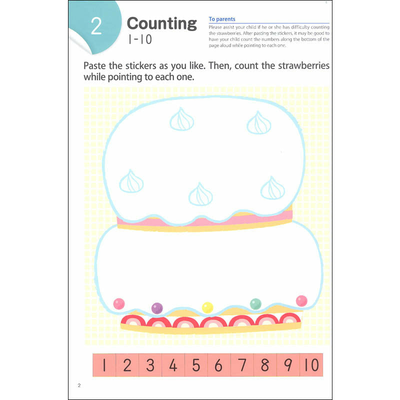 Kumon Counting with Stickers 1-100 Ages 3+