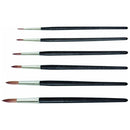 Reeves Acrylic & Watercolor Round Pony Hair Brushes Set - Pack of 6