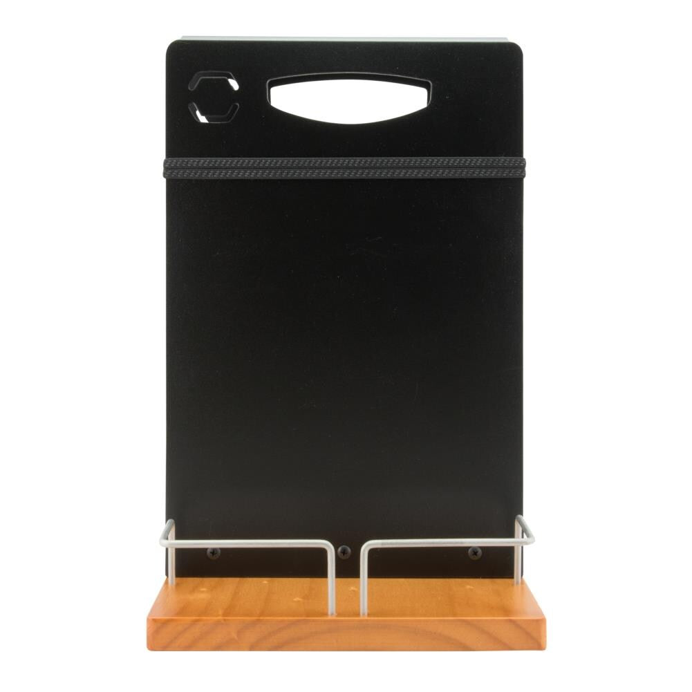 Securit Menu Table Caddy Black Chalkboard with Chalk Marker