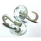 Medium Transparent Suction Cup Hook 60mm - Pack of 2