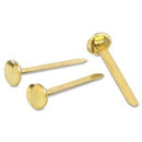 Abel Brass Plated Paper Fasteners - Box of 100