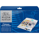Winsor & Newton Cotman Water Color Painting Plus - 16 نصف وعاء + 3 أنابيب