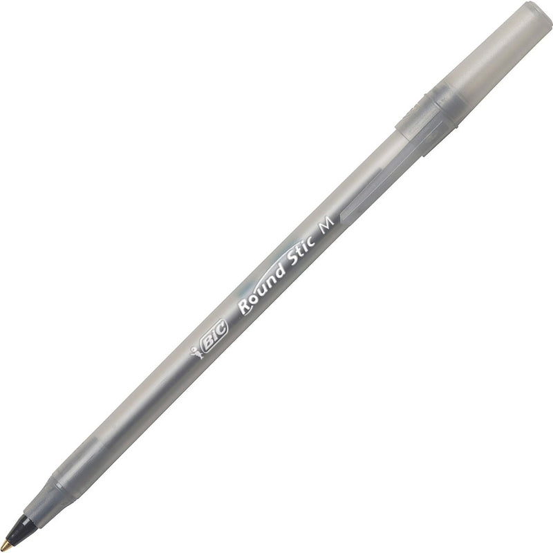 قلم حبر جاف مع غطاء خط متوسط بك امريكي جسم دائري 