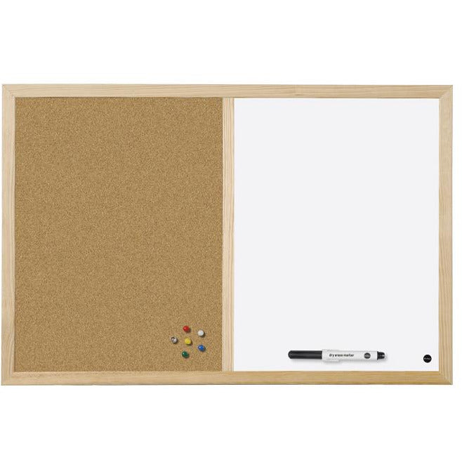 Bi-Office Combo White + Cork Board