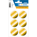 Herma Gold Circle Labels 32mm - Pack of 18
