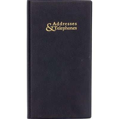 Bassile Addresses & Telephone Book 22x12 cm Gilded - English