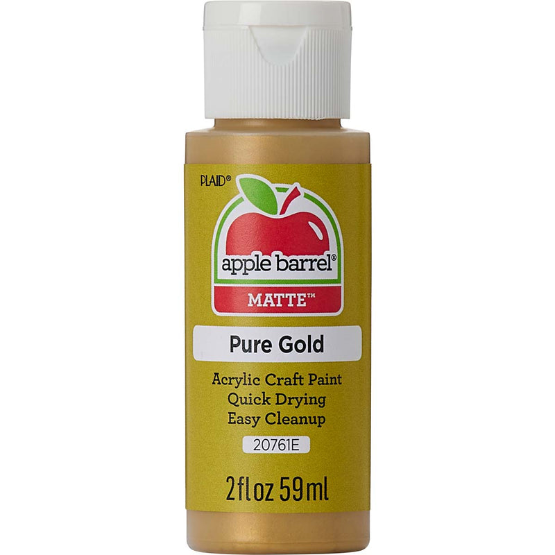Plaid Apple Barrel Pure Gold Acrylic Paint 59ml