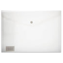 Bindermax Transparent Plastic Envelope with Button  A3