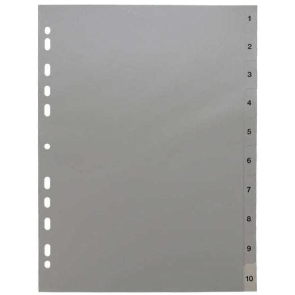 Usign 1-10 Dividers - Grey