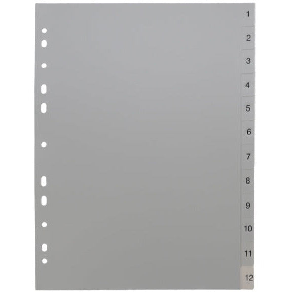 Usign 1-12 Dividers - Grey
