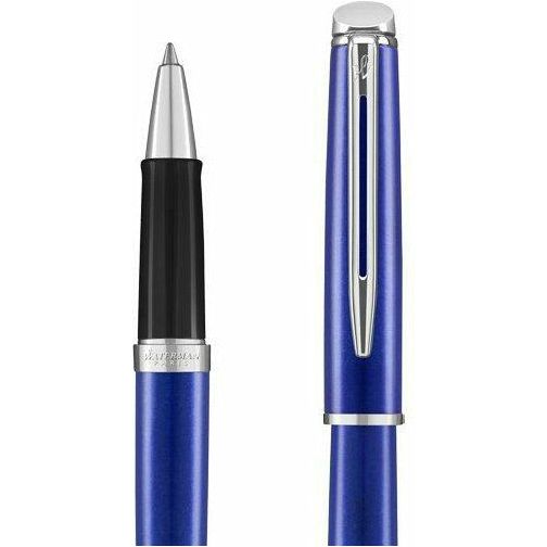 Waterman Hemisphere Bright Blue Lacquer CT Rollerball & Ballpoint Pen Set