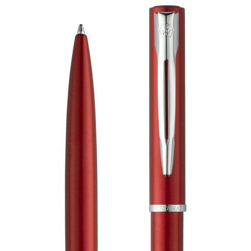 طقم أقلام واترمان الّوور أحمر كروم ريشة + جاف