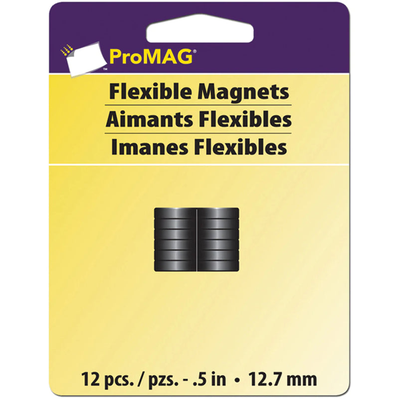 ProMag Round Magnets 12.7 mm - Pack of 12