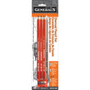 General's Charcoal Pencil - Set of 4 Pencils + Sharpener