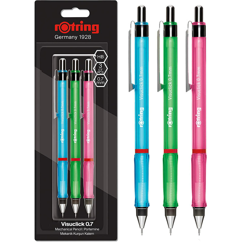 ROtring 800 Matita Meccanica E Stilo Touchscreen | Twist-to-Retact HB 0,7 Mm Propelling Pencil | 2 X 12 HB 0,7 M Mine | Gomma B20 - Foto 9