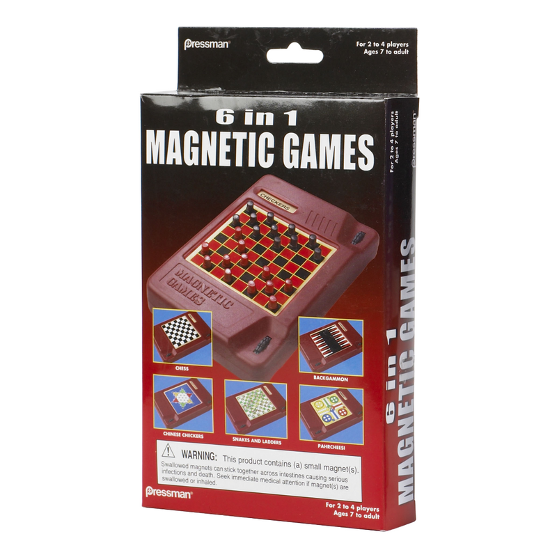 Pressman 6-In-1 Travel Magnetic Games