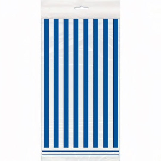 Unique Plastic Table Cover Stripe 1.37 X 2.74m - Rectangular