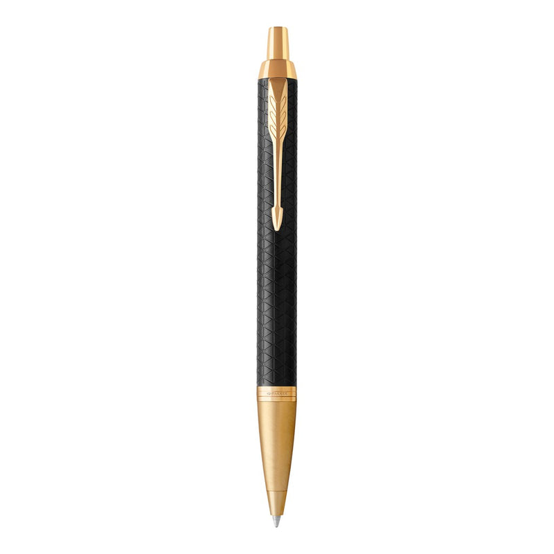 طقم أقلام باركر اي ام بريميوم أسود مذهب رولر + جاف