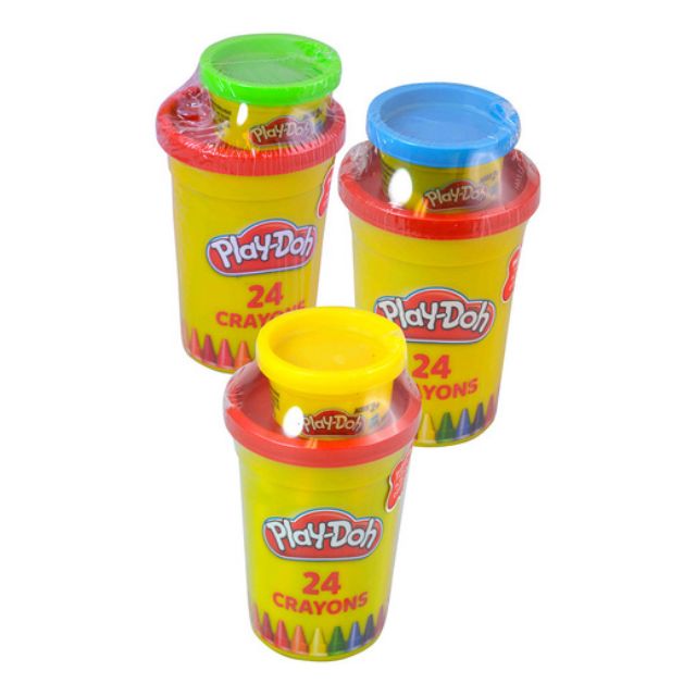 PLAY-DOH Crayons / Set of 24 + Free Modeling Clay