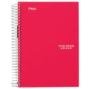 Mead Five Star 5 Subject College Ruled Spiral Notebook 180 Sheets - A5