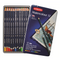 Derwent Watercolour Pencils Painting & Drawing Ideal for Blending & Layering Wax-Based Professional Quality - Tin Set