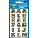 Zweckform A-Z Labels - Classic Gold on Transparent