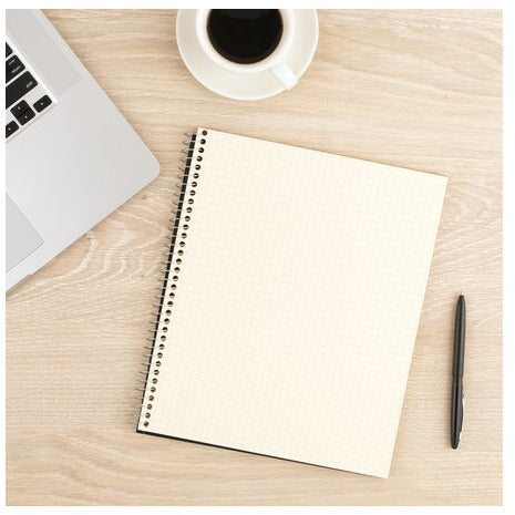 Cambridge Side-Spiral Square Ruled Writing Pad 70 Sheets A4 - Ivory ...