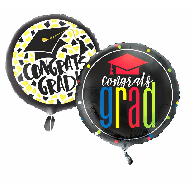 Unique Party Congrats Grad Foil Helium Balloon - 45cm