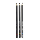 Sis Art 3 Wood Charcoal Pencils Soft, Medium & Hard - Pack of 3