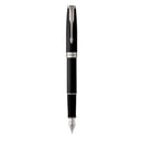 طقم أقلام باركر سونيت أسود مط كروم ريشة + جاف