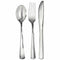Unique Party Shiny Metallic Plastic Cutlery - Pack of 18