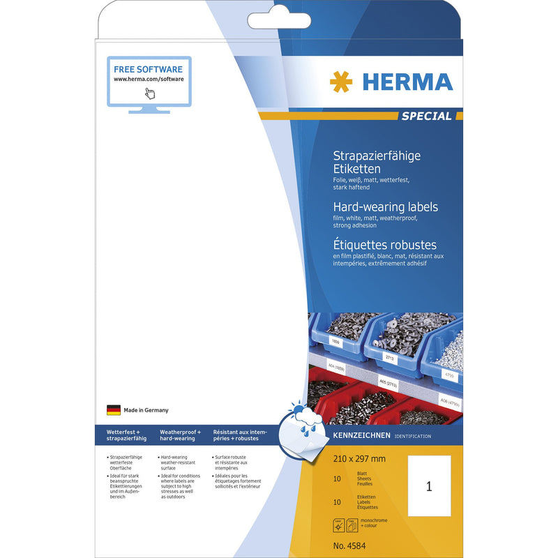 Herma HD A4 Labels - Pack of 10 Sheets