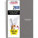 Mead Five Star 2 Subject College Ruled Spiral Notebook 100 Sheets - A5