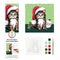 Plaid Let's Paint By Numbers Christmas Kitten On Printed Canvas 35x35 cm