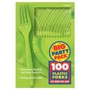 شوك بلاستيكية لون اخضر سعة ١٠٠