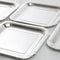Unique Party Shiny Metallic Square Lunch Plates 23x23cm - pack of 8