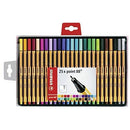 طقم أقلام ماركر رفيعة ستابيلو فاين لاينر ٠،٤ ملم سعة ٢٥ لون

