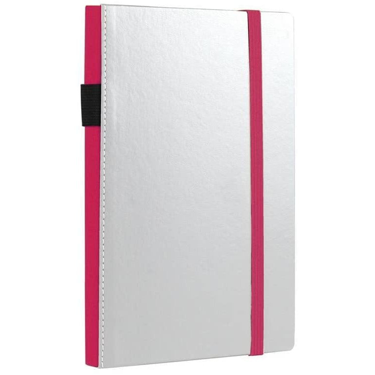 Notes & Dabbles Flynn White Hard Cover Lined Journal -  A4