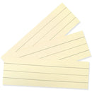 Pacon Manila Ruled Flash Cards 3"x 9" - Pack of 100