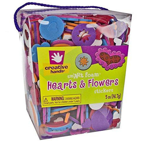 Creative Hands Heart & Flowers Foam Stickers - 141.7 g