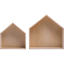مجسمات خشبية حرف يدوية صندوق منزل عدد ٢ بلييد
