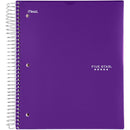 Mead Five Star 5 Subject Customizable College Ruled 200 Sheets Spiral Notebook - A4