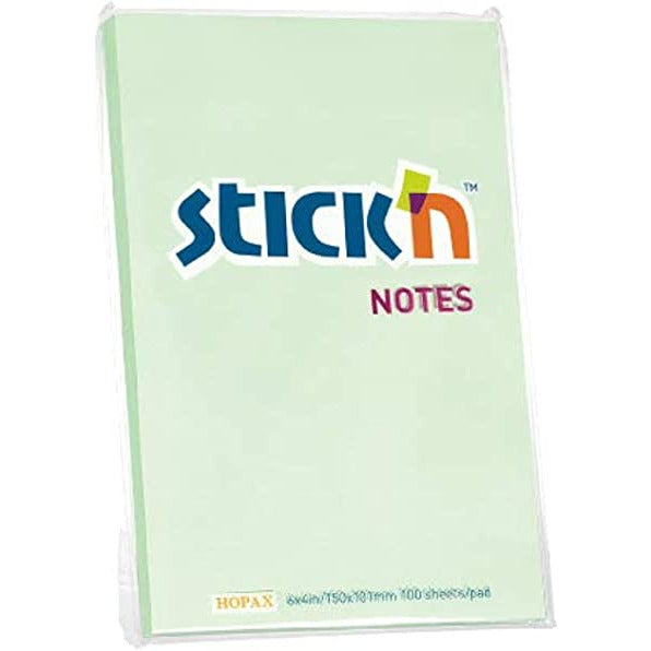 Hopax Stick'n Notes 6"x4" Pastels Pack of 3
