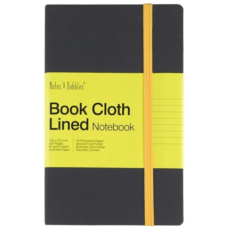 Notes & Dabbles Luna Cloth Hard Cover Lined Journal - A4