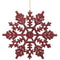 Vickerman Silver Glitter Snowflake Christmas Tree Ornament - 24 Pack